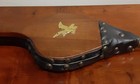 Vintage Fireplace Bellow Blower wood Leather Brass eagle On Front