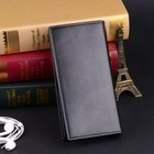 Men s Vintage Look Leather Long Bifold Wallet Credit Card Holder Checkbook Purse