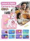 Careenoah Diy Instant Print Digital Camera For Kids  Unicorn  Ages 3   abs-681 