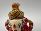 Vintage Lord Ganesh Ganesha Idol 2 1 2  Hand Painted Wisdom Prosperity Hinduism