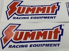 Summit Racing Stickers Decals  Lot Of 2 9 x3 5   2 Stickers Per Sheet New Nhra