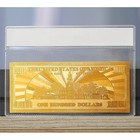 100mg 24k Gold 1999 100 Dollar Bill Federal Reserve Banknote With White Coa