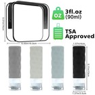  Travel Bottles For Toiletries  4pcs Tsa Approved 3oz Travel Size Containers