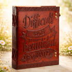 Leather Bound Journal 7x5 Handmade Vintage Notebook 200 Blank Pages