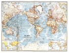 1960-11 November Vintage Map Of The World National Geographic Society  506 