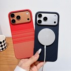Compatible With The 18 Pro Max Carbon Fiber Magnetic Phone Case