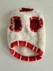 Pet  Fleece Cream red Dog Jacket Vest Sweater Size Small Dog  Xs Nwot