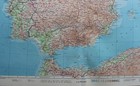 Large Scale Map Of Spain And Portugal  By John Bartholomew 60 X 49 Cm
