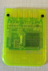 Playstation 1 Ps1 Official Oem 15 Block Memory Card Scph-1020 Transparent Yellow