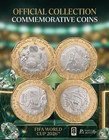 Complete Set Lot 4 Mexico 20 Pesos Coins World Cup 2026 Commemorative Unc