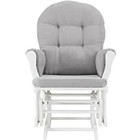 Rocker Glider Chair And Ottoman Microfiber Baby Nursery Furniture Modern New