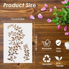 Large A4 Tree Vine Leaf Stencil For Painting On Wood Wall  8 3     11 6  Reusable