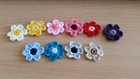 Crochet Colorful Spring Flowers Applique 50 Pcs