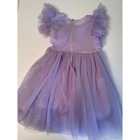 Trish Scully Child Lavender Tulle Glitter Ruffle Party Dress Girls Size 6