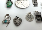 Vintage 925 Sterling Silver Lot Of 8 Pendants Silpada 21 Grams 64