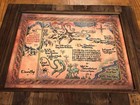 Lord Of Rings The Hobbit  Thorin s Map Art Print Framed 12x16 Ready To Hang 