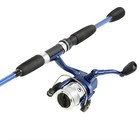 Blue Bait Cast Open Face Spinning 2 Pc Rod And Reel Combo 63 In Fishing Pole
