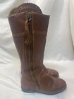 Dublin Riding Boots Tall Equestrian Side Zip Brown Womens Size 8