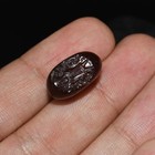 Old Authentic Ancient Near Eastern Sassanian Agate Stone Intaglio Seal Bead