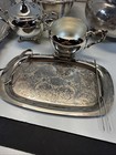 10 Piece Ascot Sheffield Design By Community Silver Plate Pitcher Tea Coffee Set