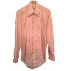 After Six Vintage Mens Pink Tuxedo Shirt Pleated Lace Bib Front Formal Retro