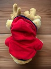 Vintage 2001 Christmas Snowflake Friends Reindeer Plush With Red Hoodie Tag 11 