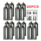 3-aaa Battery Holder Cylindrical Case Plastic Flashlight Round Circular Black