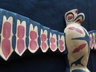 Classic Northwest Coast Design  Large Carved Eagle Effigy Totem Pole   Wy-08394