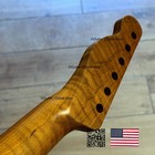 Roasted Flame Maple Stainless Tele Neck Nitro Fits Telecaster Fender Tm22f