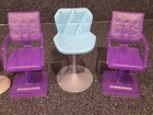 Lot Of Ten  10  Barbie Chairs Seats Stools Replacement Pieces 