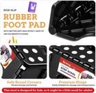 7 5 Inch Folding Step Stool Black Portable Non Slip Collapsible Plastic