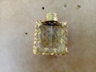 Vintage Art Deco Czech Bohemian Glass Jeweled gilt Perfume Bottle