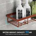 Adhesive Shower Caddy Organizer Shelves Rack - 5 Pack Corner Bathroom Storage
