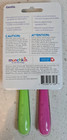 Munchkin Gentle   Safe Silicone Infant Spoons 2 Pcs Pink And Green