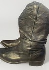 Vintage Dingo Boots Western Style Soft Black Leather Cowgirl Motto Size 7