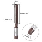 2pcs 1 2  Hand Reamer H8 Alloy Tool Steel 6 Flutes Straight Shank Cutter