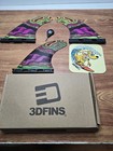 3d Fins  3 Pc -go Hard Series -thruster Medium-fcs1 fcs2 Futures-dimple Tech