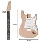 Diy 6 String St Style Electric Guitar Kits With Mahogany Body  Maple Neck