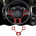 15pcs Red Carbon Fiber Interior Dash Cover Trim Kit For Dodge Ram 1500 2012-2017