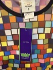 Vintage 90   s Todd Oldham Top  Size s Spring Break rubik   s Cube tile  New W tag