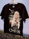 Vintage Cher Shirt M Black Living Proof Farewell Tour 2002 Concert Tee Y2k