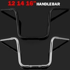 12  14  16  18  Rise Ape Hanger Handlebars For Harley Softail Dyna Sportster Xl