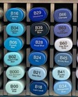 New  sketch Markers Copic Various Blue   b     bg     bv  Tested Before Shipping