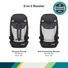 Booster Car Seat 2-in-1 Converts High Back Belt Positioning 40-100 Lbs Safety