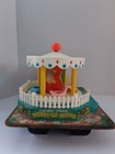 Vtg Fisher-price Little People  merry Go Round  inc family   Friends Figs  works