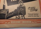 Vintage Gold Rush - Charlie Chaplin 1942- 11 X 13 75  Original Movie Poster