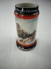Vtg Budweiser Beer Stein Mug Holiday Stein  a Perfect Christmas  Clydesdale 1992