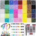 50000pcs Bedazzler Kit With Rhinestones  Bedazzling Kit 40 Colors 3mm With