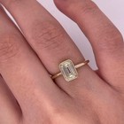     1ct Lab Grown Diamond Solitaire Ring 10k Gold Promise Or Proposal Ring
