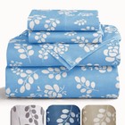 Microfiber 4 Piece Floral Bed Sheet Set Queen King Full Hotel Quality Sheets